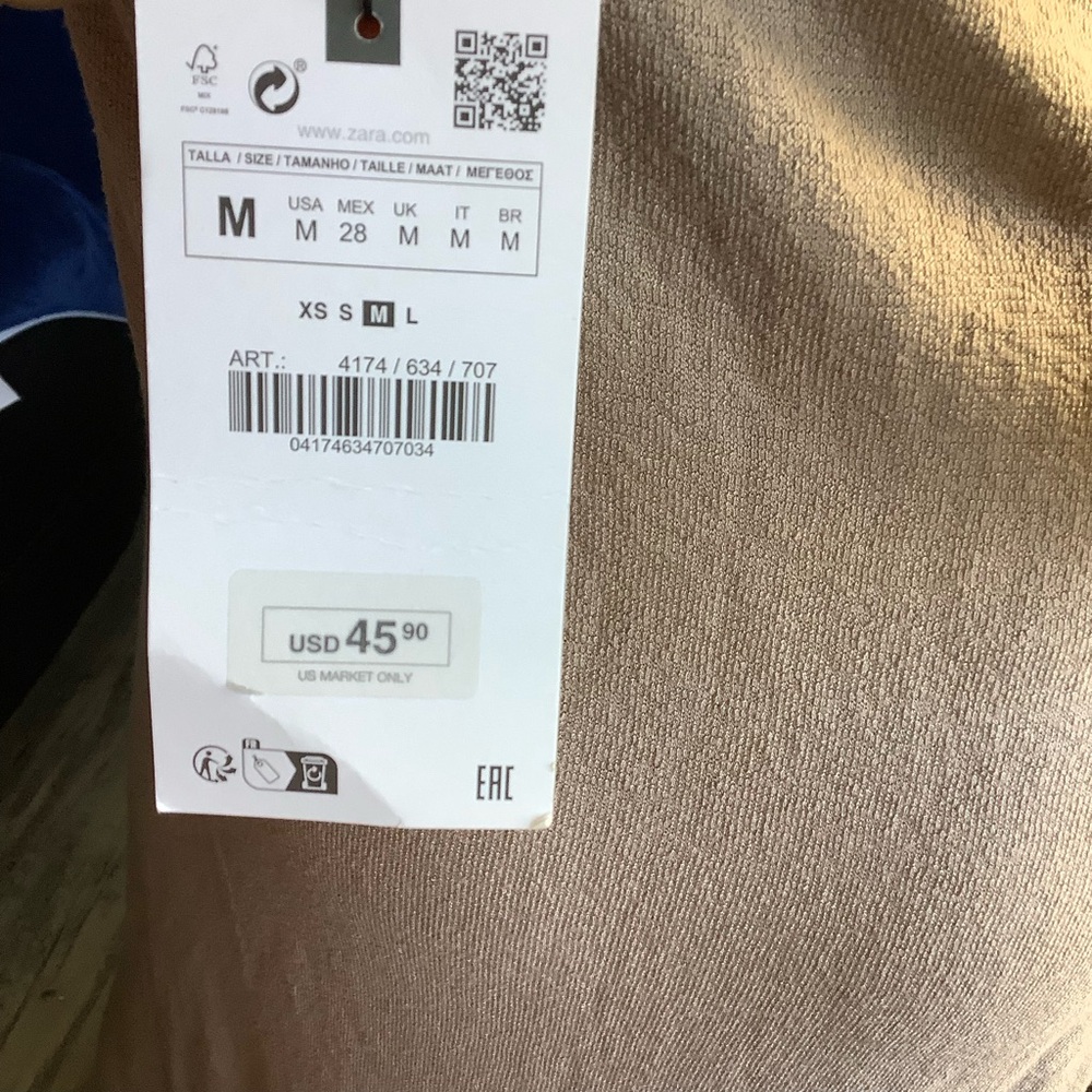 Zara Taupe Knit Sleeveless Maxi Dress - Picture 2 of 6